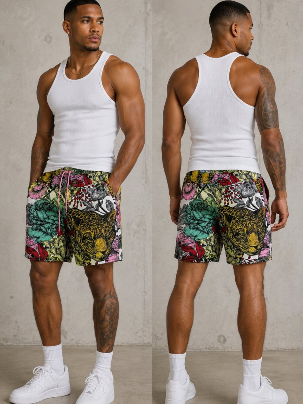 Original Fabels Mens Deep Jungle Mesh Shorts